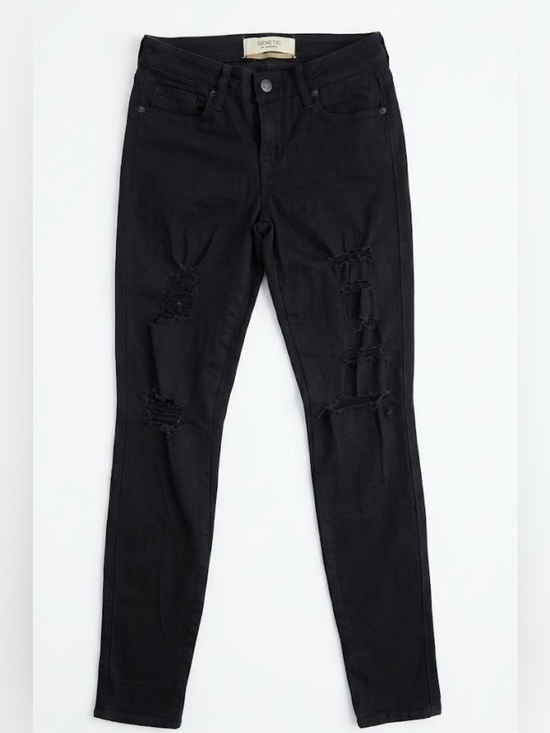 Genetic los angeles Denim - Genetic  Women's Black Ripped Skinny Jeans size 26